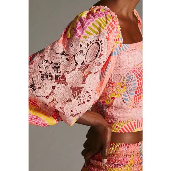 Farm Rio x Anthropologie Dotted Bananas Blouse - Picture 2 of 5